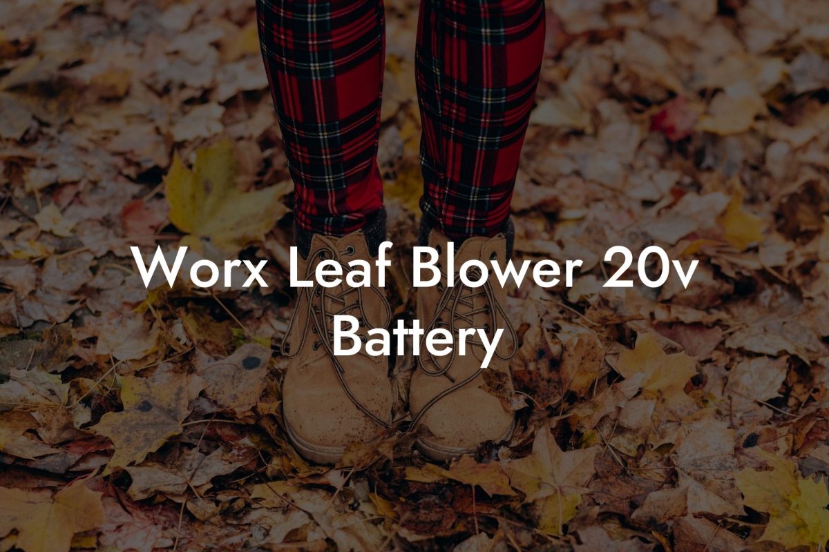 Worx Leaf Blower 20v Battery