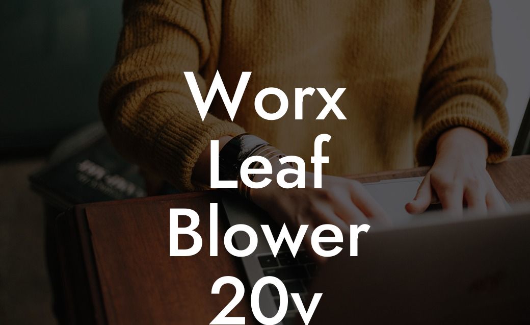 Worx Leaf Blower 20v