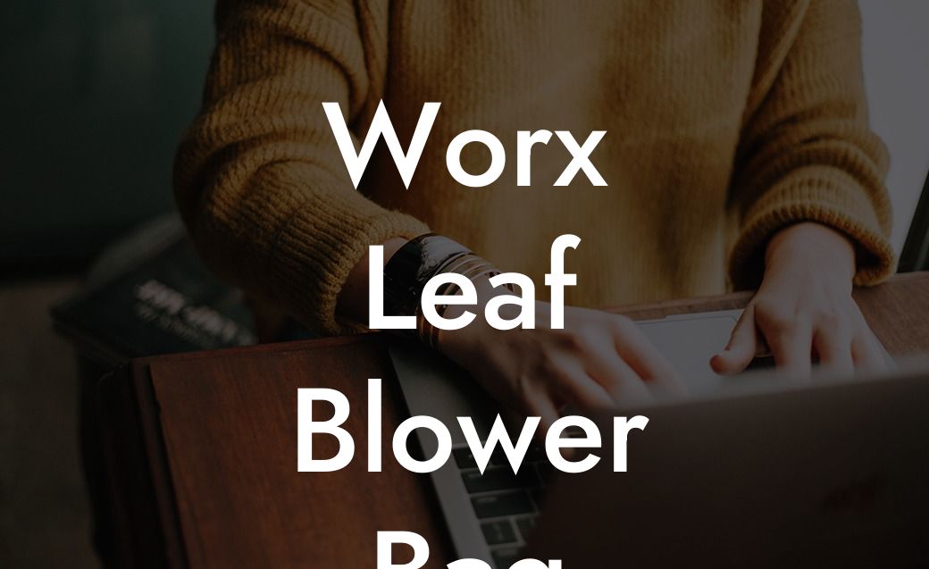 Worx Leaf Blower Bag