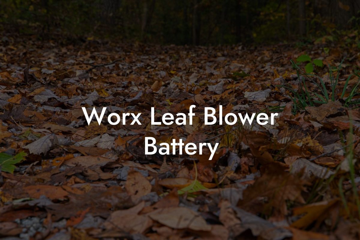 Worx Leaf Blower Battery